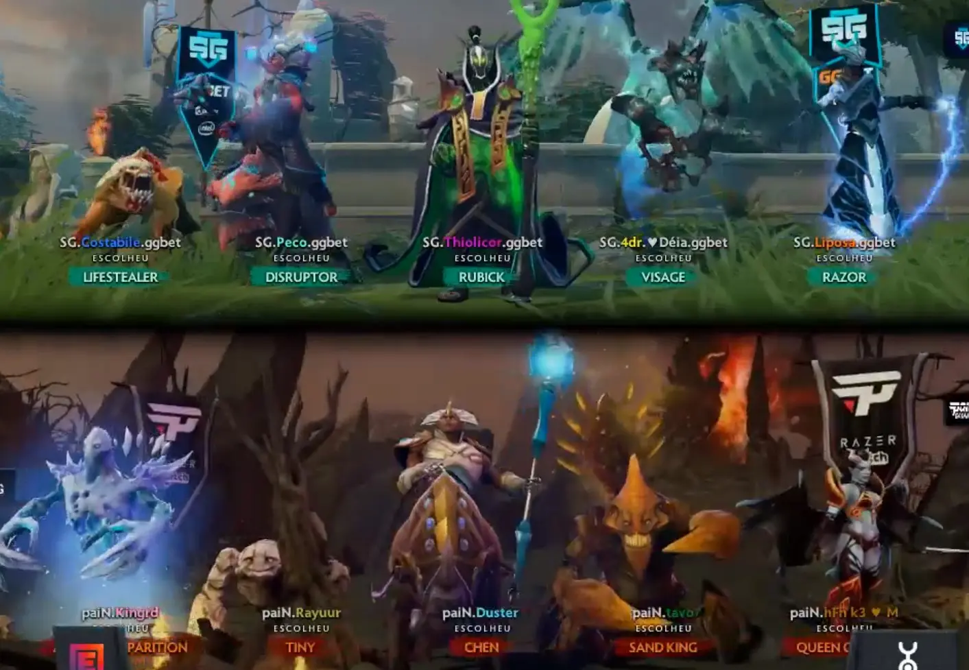 Com direito a Visage mid SG eSports vence paiN Gaming e está na final da classificatória Sulamericana da Epicenter drafg1.jpg