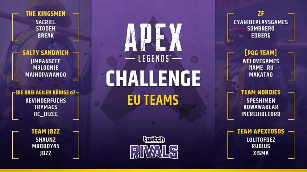 Apex Legends: veja os resultados do primeiro torneio do game EU teams.jpg