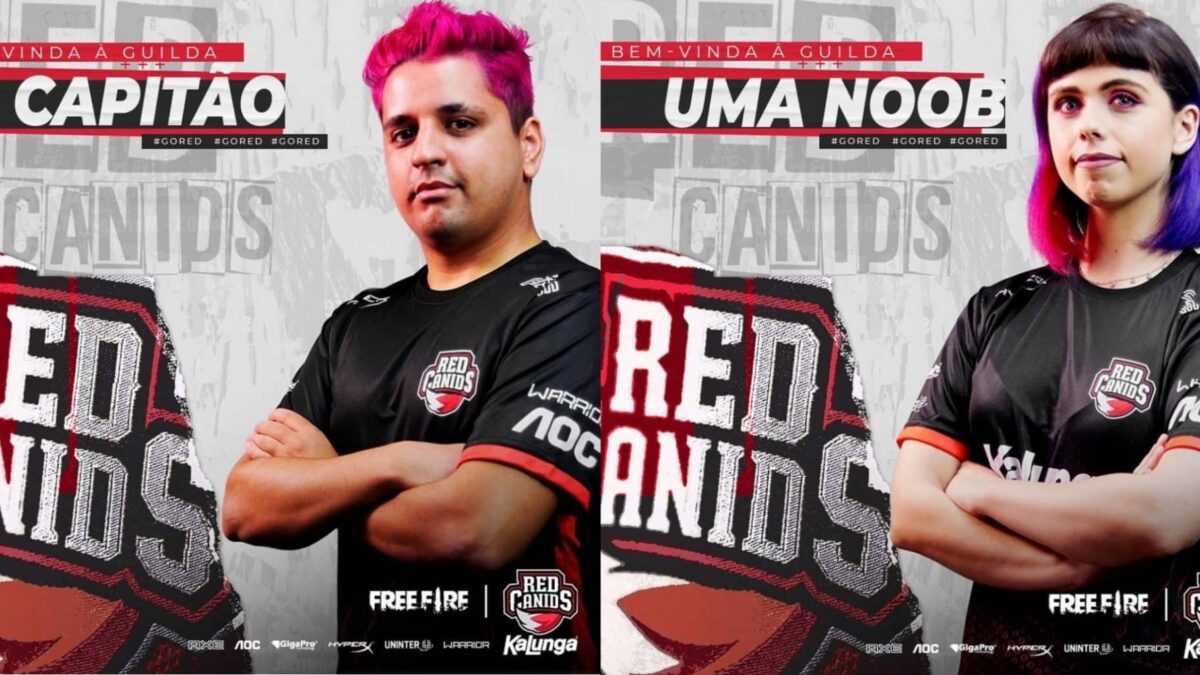 Free Fire: RED contrata Capitão e UmaNoob como influenciadores