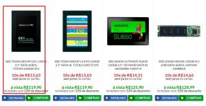 É possível montar um PC GAMER com 2.000 Reais? SSD 1