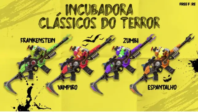 Free Fire: nova Incubadora chega com skins da XM8 2 Incubadora