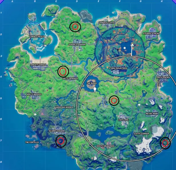 Fortnite: Onde encontrar uma Vassoura de Bruxa e dirigir por 100m 2 Vassouras de Bruxa
