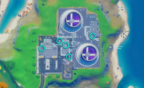 Fortnite: Onde estão localizados os 5 anéis flutuantes de Chaminés Chamuscadas 2 Anéis Flutuantes