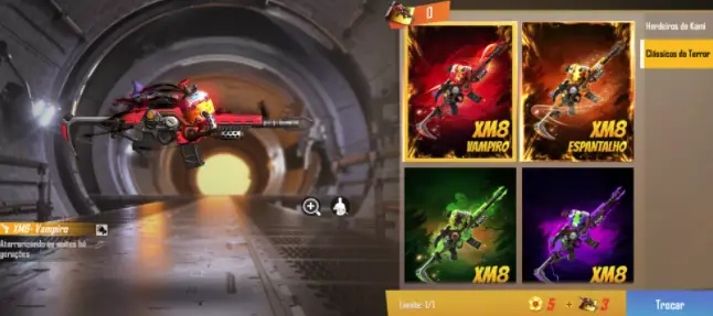 Free Fire: nova Incubadora chega com skins da XM8 6 Incubadora