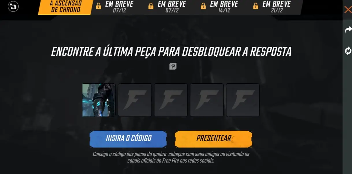Free Fire: descubra o embaixador da Operação Chrono 5 Free FIre