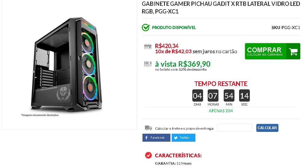 PC Gamer Intel e NVIDIA para rodar tudo 7 gabinete
