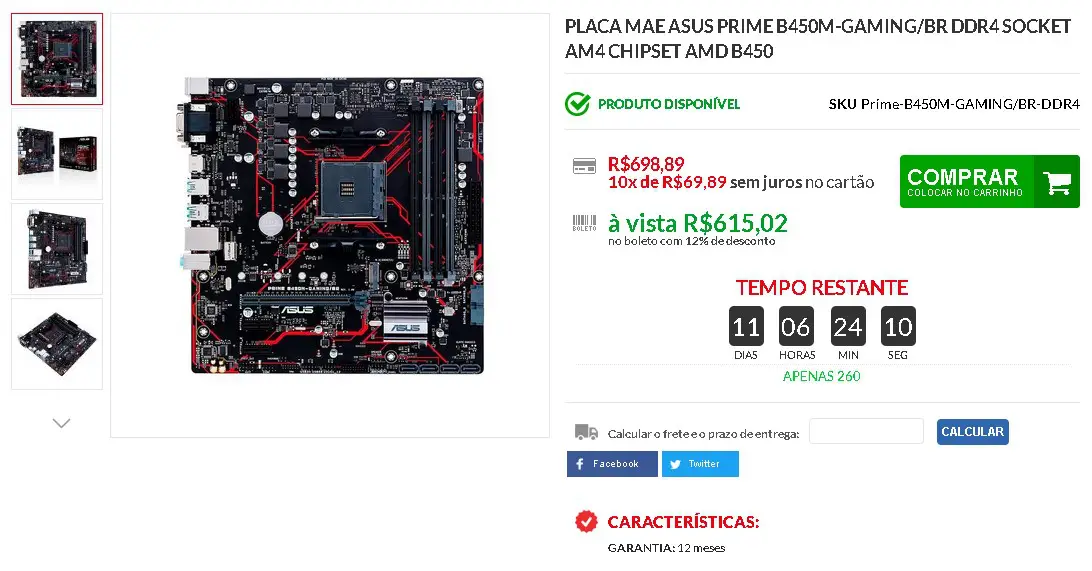 PC gamer para iniciar em 2021 (Free Fire, VALORANT, CS e mais) 3 Placa