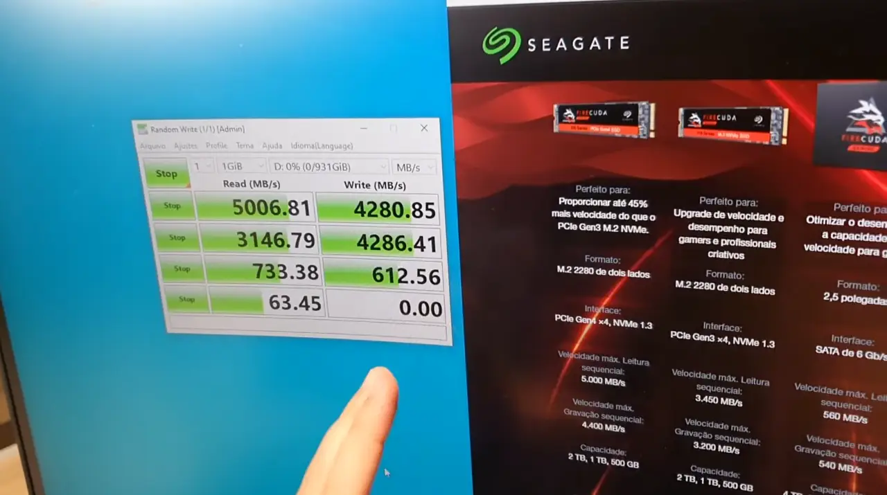 Testamos os novos SSDs FireCuda, que são até 54x mais rápidos que um HD 3 FireCuda