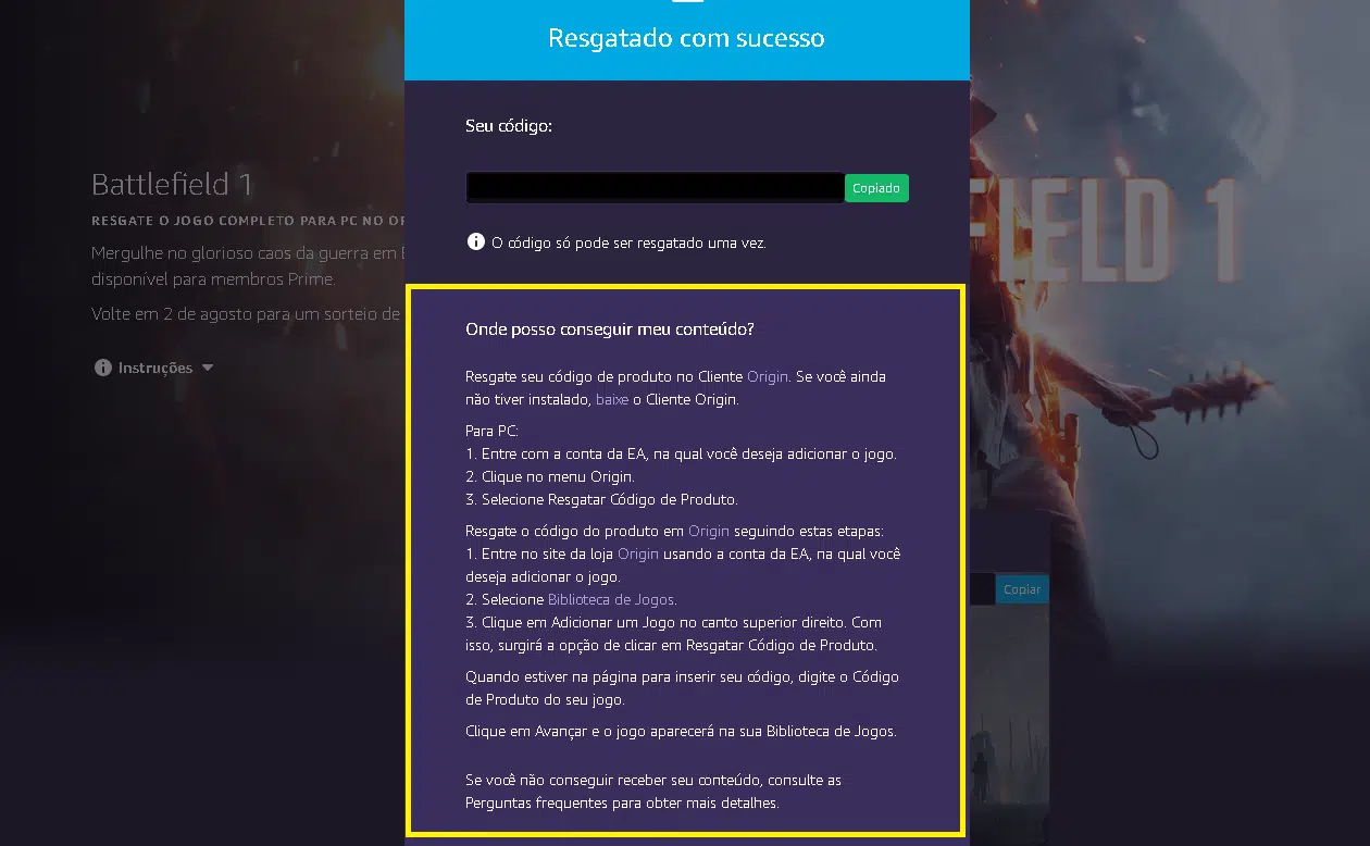 Battlefield 1 está disponível gratuitamente via Prime Gaming 5 Battlefield 1