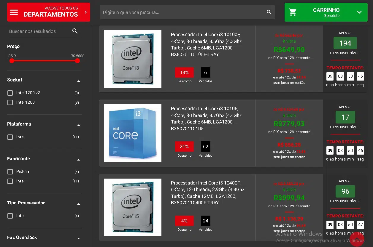 Veja o show de ofertas do Intel Gamer Days 3 Intel