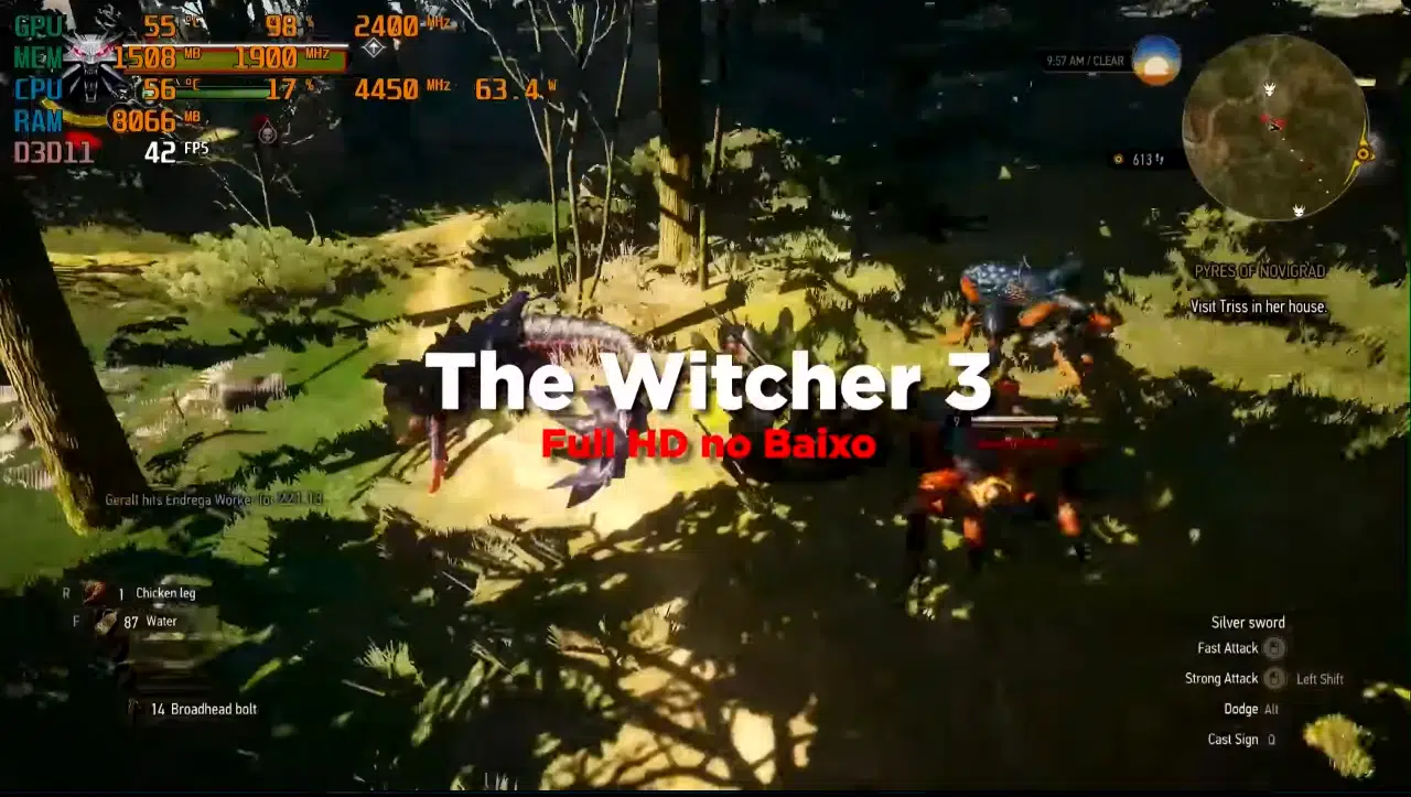 PC gamer ideal para rodar de tudo | testes em 15 jogos 7 The Witcher 3