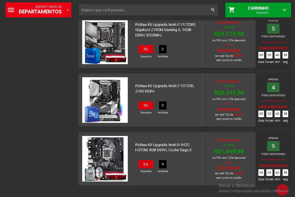 Veja o show de ofertas do Intel Gamer Days 7 Promoção