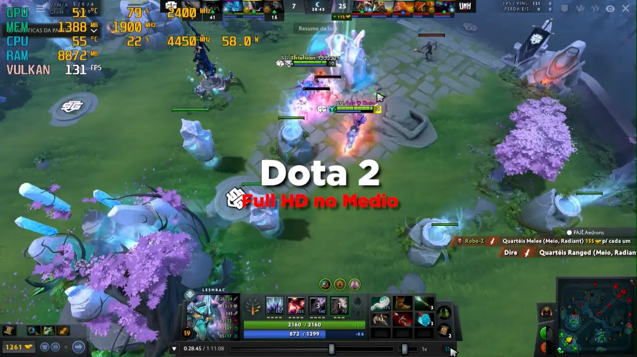 PC gamer ideal para rodar de tudo | testes em 15 jogos 8 Dota 2