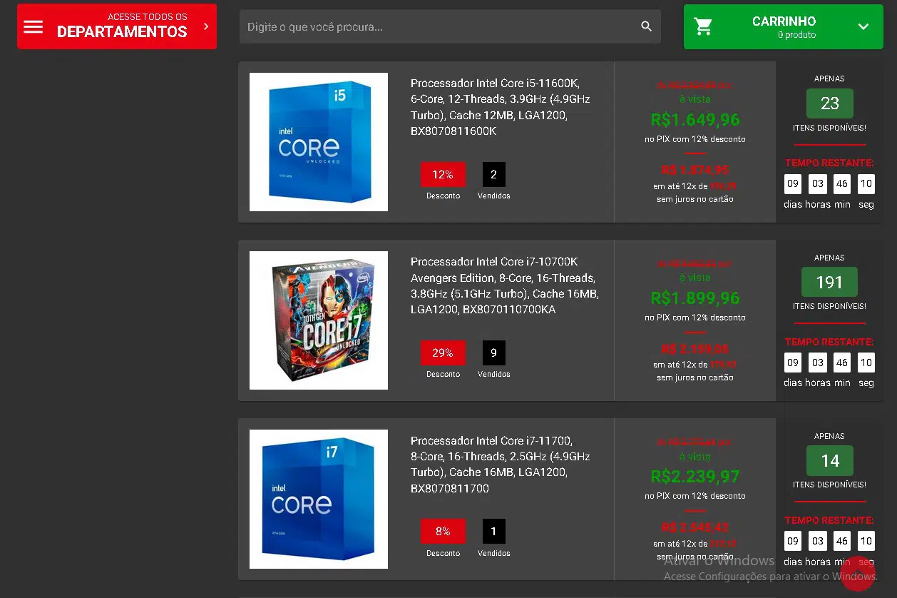 Veja o show de ofertas do Intel Gamer Days 5 Intel