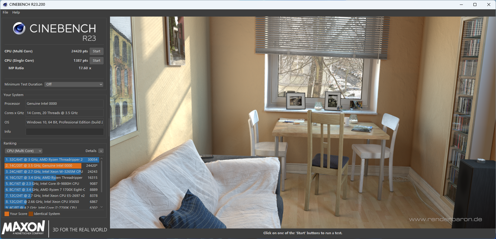Testes de benchmark do Intel Core i5-13600K são vazados; Veja 2 Testes de benchmark do Intel Core i5-13600K são vazados; Veja Imagem Reproducao Bilibili 1 cinebench.png