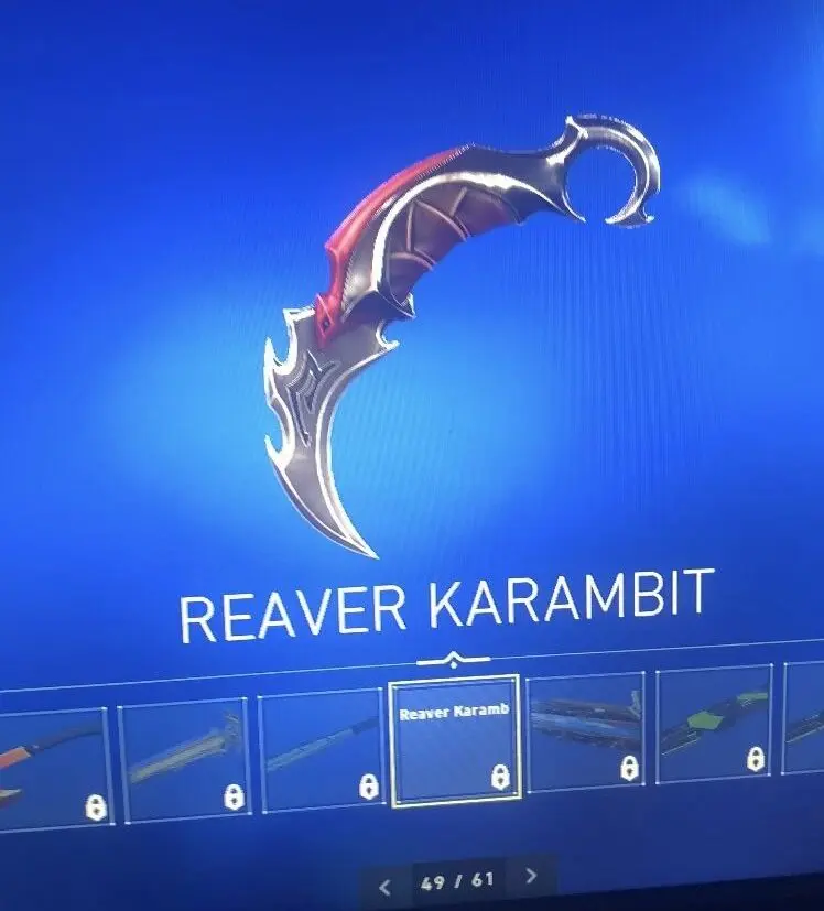 VALORANT: Imagens de suposta nova coleção são vazadas Imagem Reproducao cyphernews Twitter Karambit vermelha e1659307911617.jpg