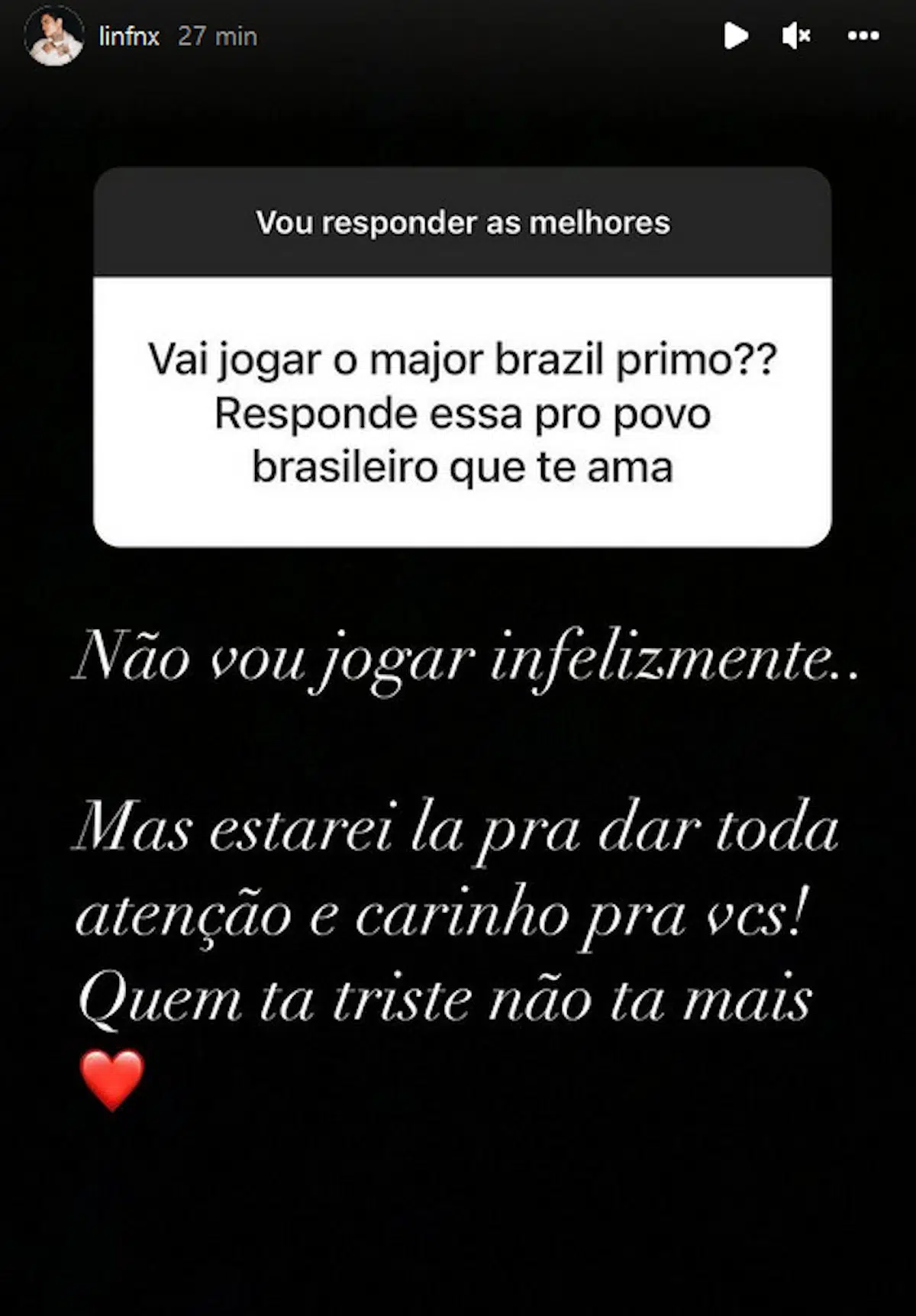 CS:GO: fnx não estará com a Imperial no IEM Rio Major; Entenda Imagem Reproducao Instagram