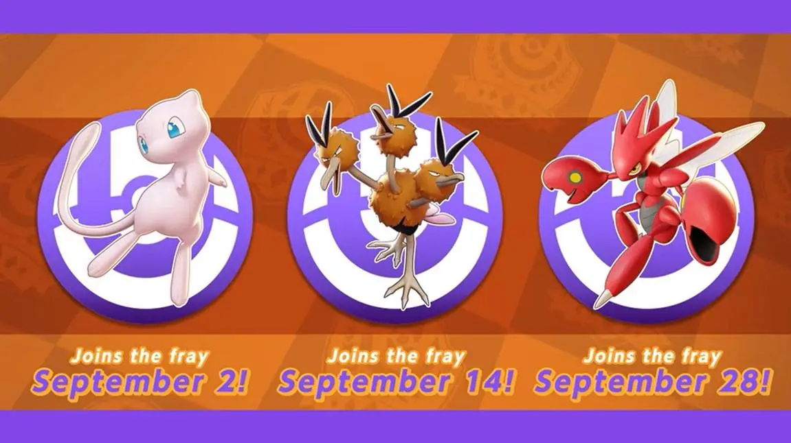 Pokémon UNITE anuncia novos Pokémons, mapa e mais Pokemon Unite Switch Mobile Mew Dodrio e Scizor sao anunciados.jpg