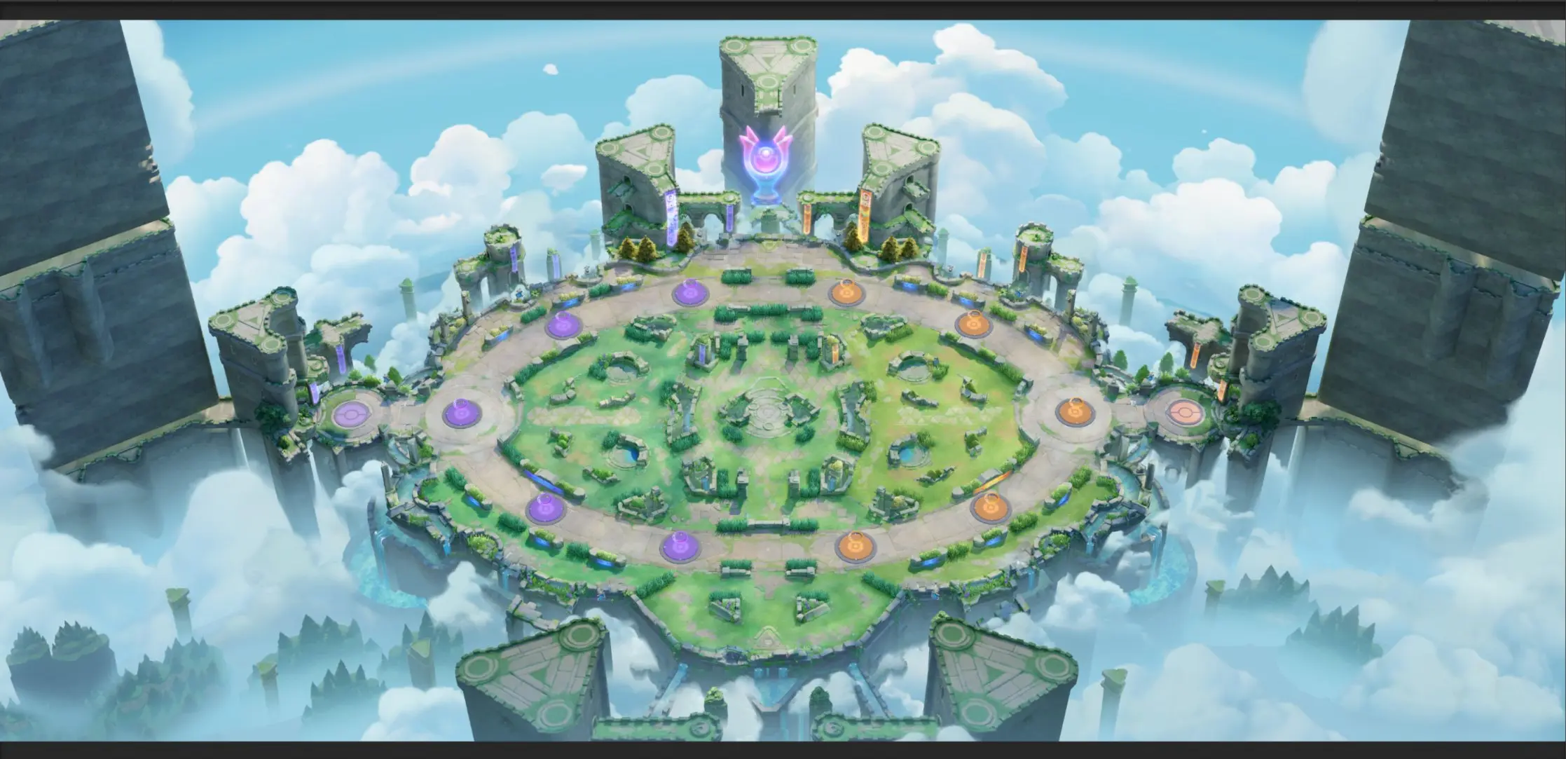 Pokémon UNITE anuncia novos Pokémons, mapa e mais pokemon unite theia sky ruins.jpg