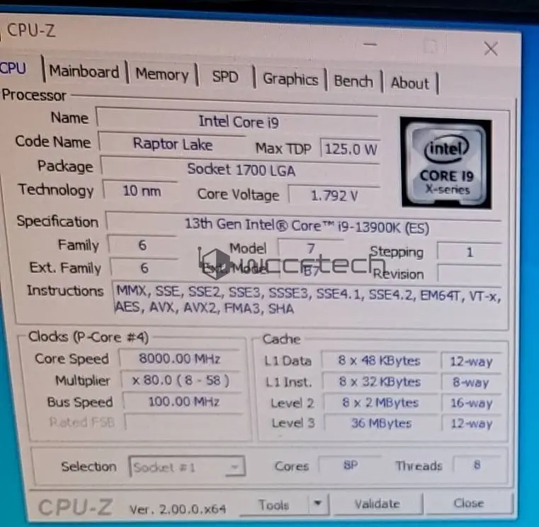 Intel Core i9-13900K alcança 8 GHz em teste de overclock 2 Intel Core i9-13900K alcança 8 GHz em teste de overclock imagem Reproducao WCCFTECH OC.jpg
