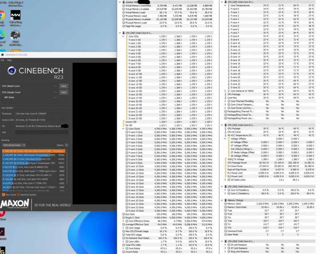 Membro de fórum de overclock afirma possuir um Intel Core i9-13900KF 4 Processador Intel Core i9-13900KF