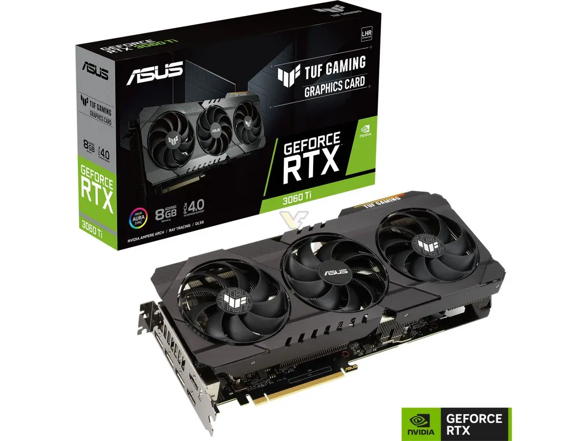 Asus revela modelos da RTX 3060 Ti com memória GDDR6X 2 Asus revela modelos da RTX 3060 Ti com memória GDDR6X ASUS GeForce RTX 3060 Ti GDDR6X 8GB TUF 1.jpg