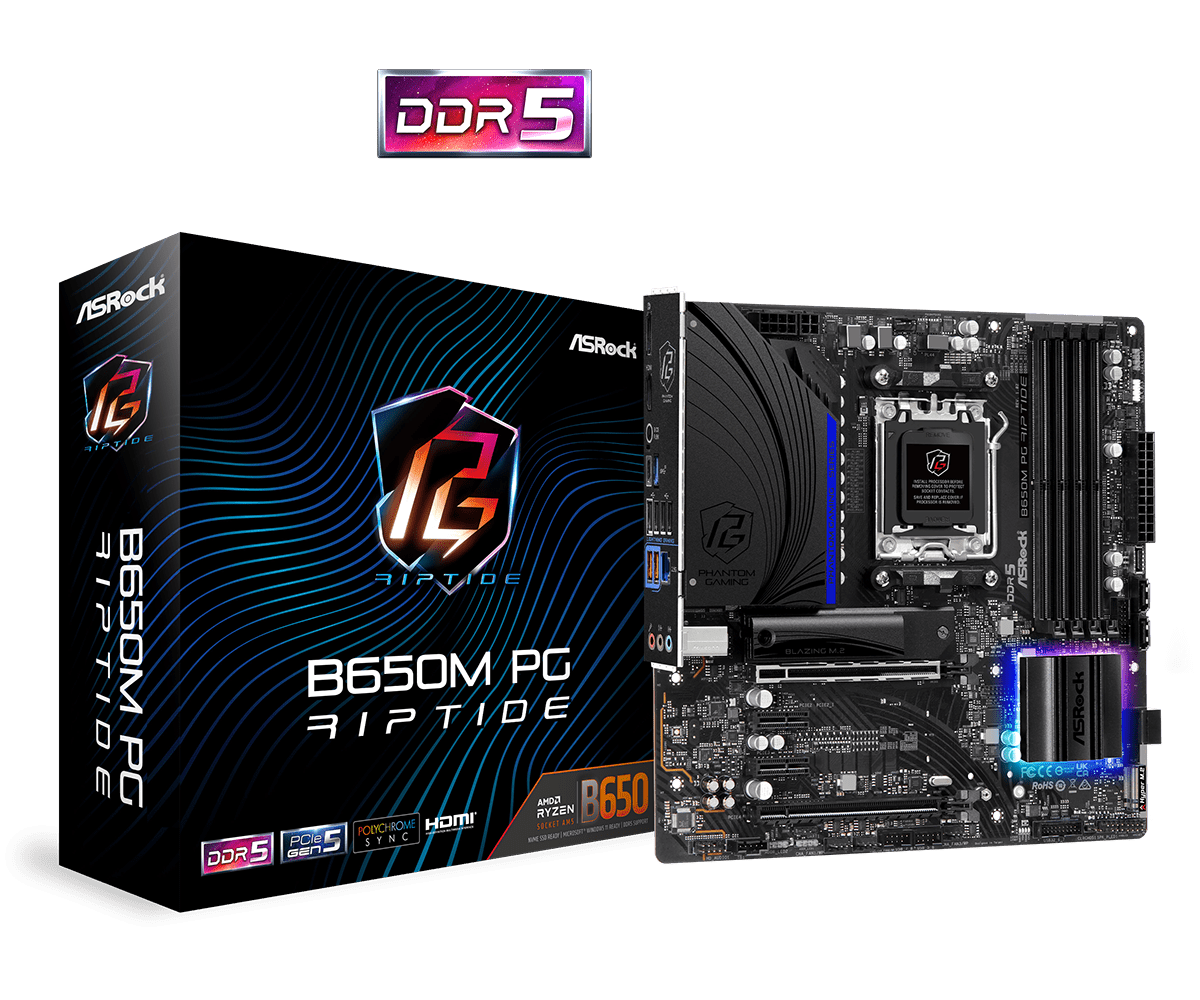 Placa Mãe ASRock B650M PG Riptide