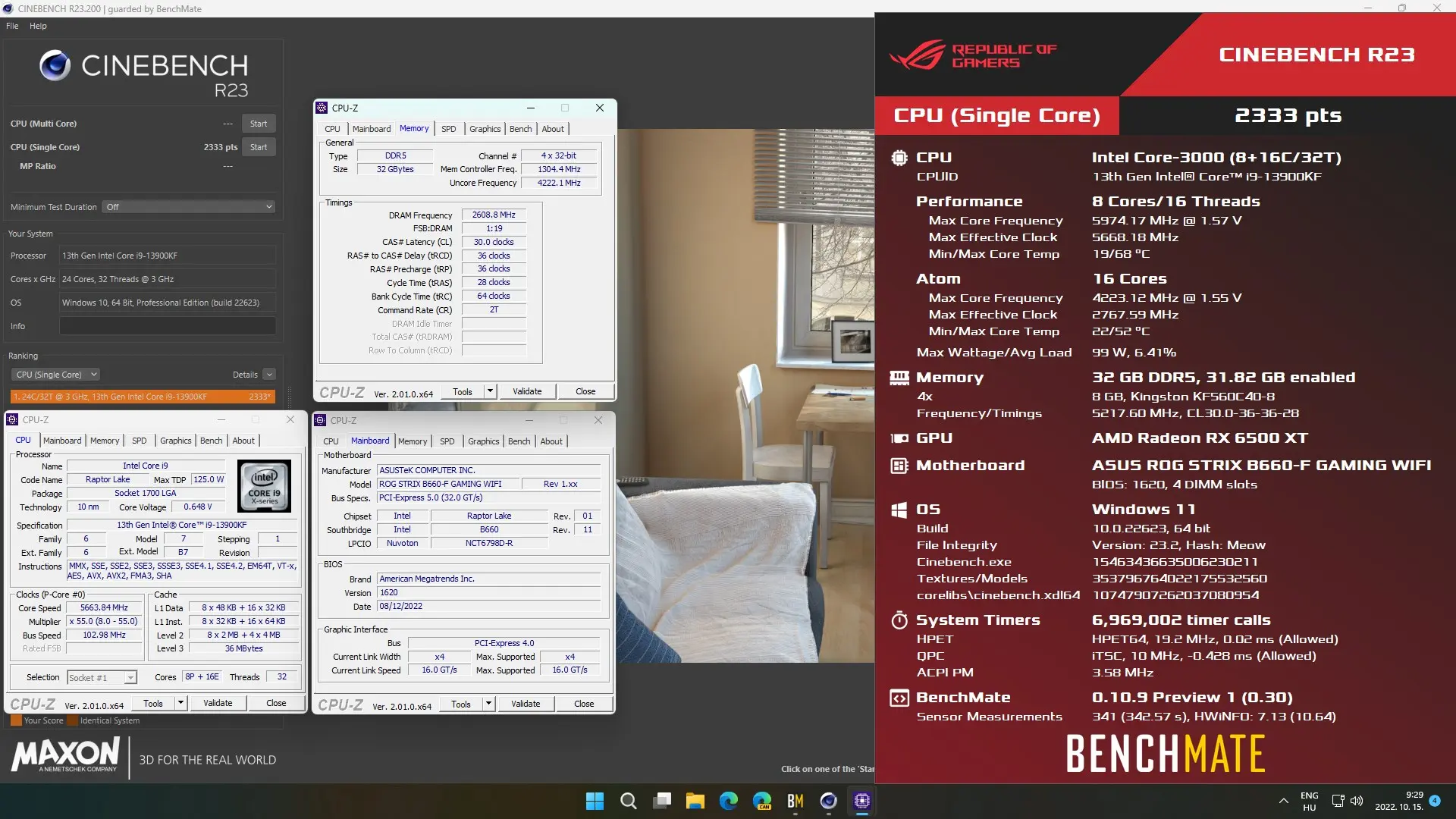 Intel Core i9-13900KF alcança 5.9 GHz em overclock utilizando uma B660 2 Imagem Overclock Informações