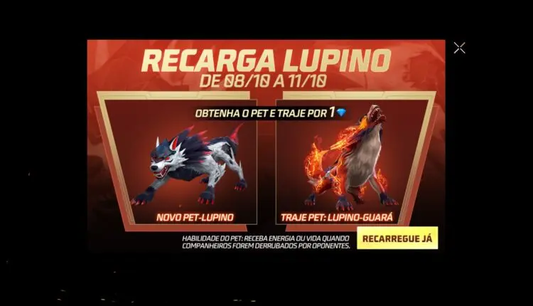 FF: Lupino chega através do evento de recarga 2 Lupino