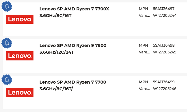 CPUs Ryzen