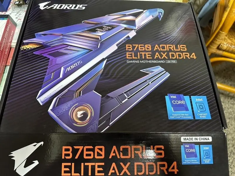 Vazam fotos da Gygabyte B760 AORUS com suporte a DDR4 2 Gigabyte B760 AORUS