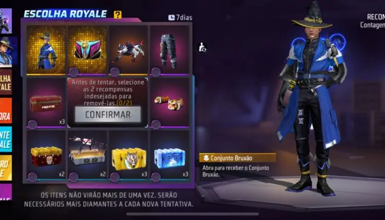 FF: Nova edição do escolha royale conta com skin inédita 3 escolha royale