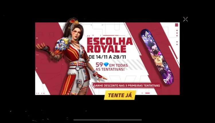 FF: Escolha Royale traz skin inédita 1 Escolha Royale