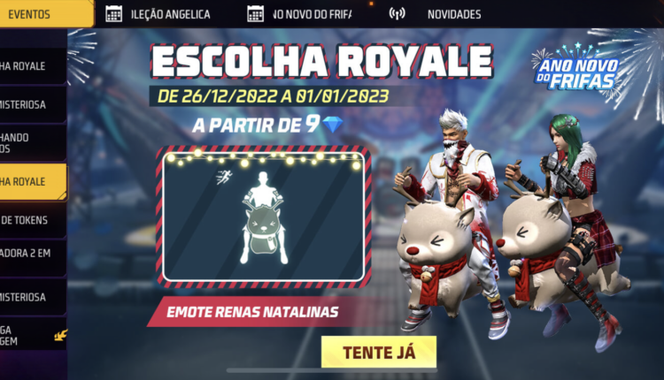 FF: Escolha Royale traz emote natalino inédito 3AC88042 FA4A 42BD AFA8 1DDC4079D304