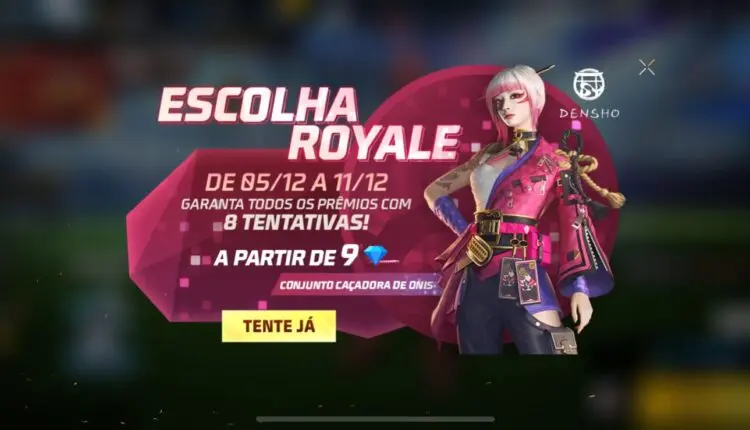 FF: Conjunto Caçadora de Onis chega pela primeira fez ao game 2 Escolha Royale