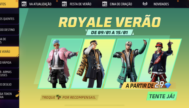 FF: Pacote hypado retorna em evento especial 2 Royale Verão