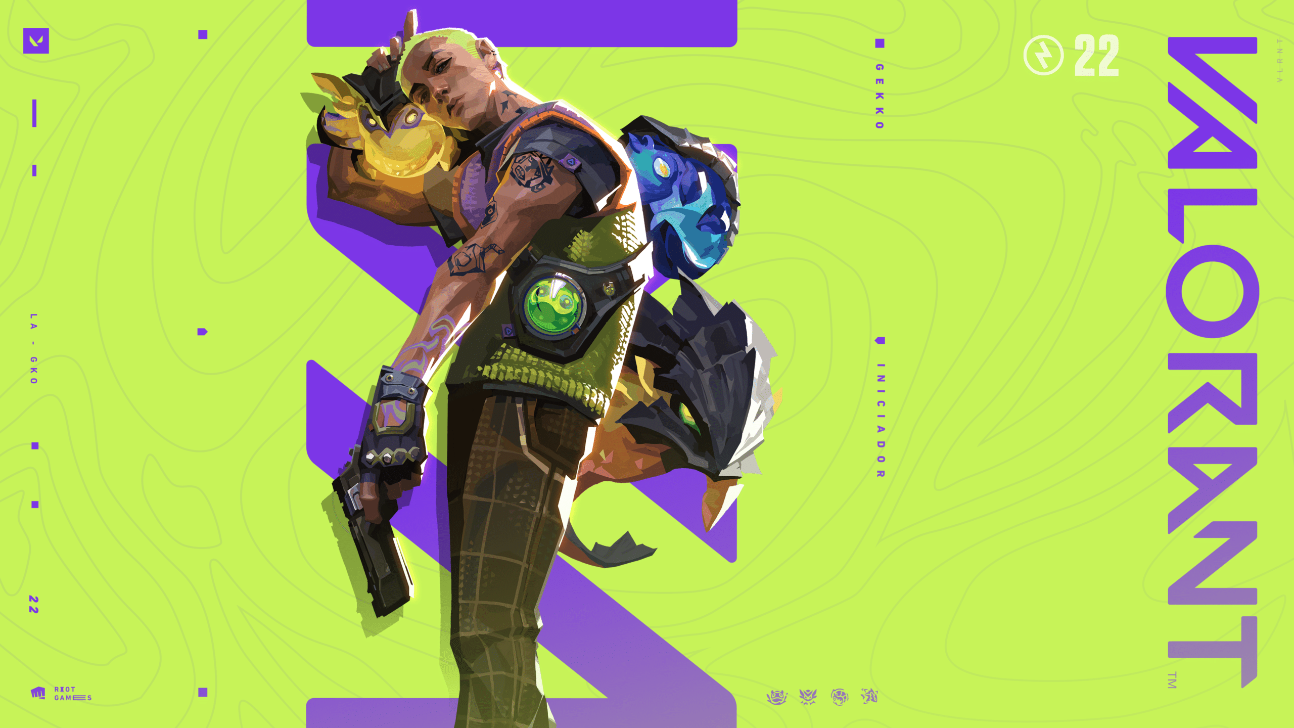 VALORANT 6.08: Atualização terá mudanças em agentes e retorno de Bind VALORANT Gekko Wallpapers 4k BR.png