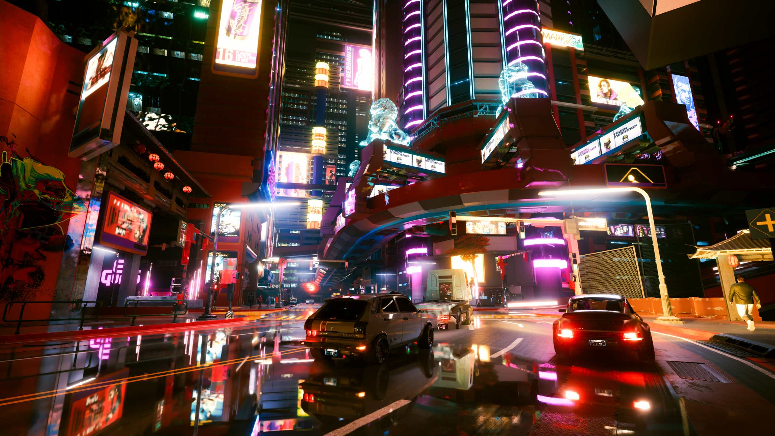 Nova atualização de Cyberpunk 2077 traz otimização de núcleos híbridos em CPUs Intel Core andre revolution cyberpunk 2077 overdrive screenshot 003.png