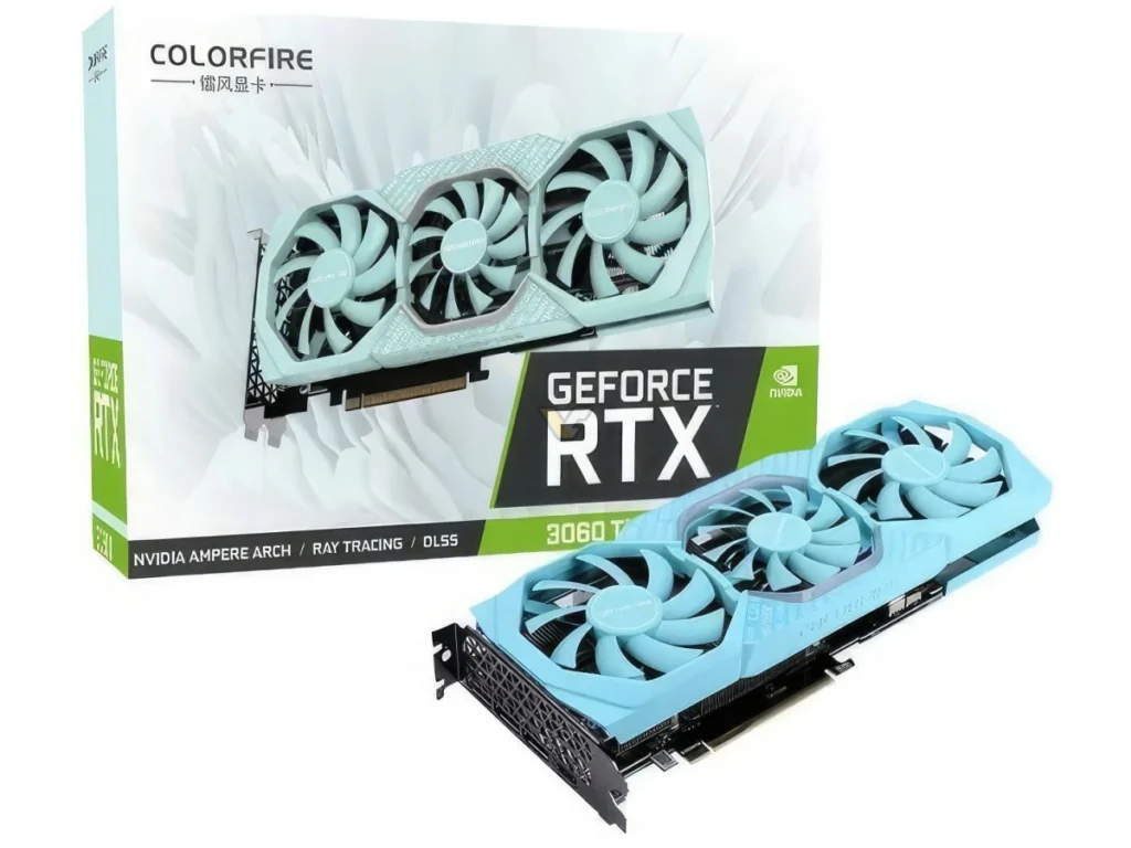 Colorfire: ex-exclusiva da Radeon Lança Série GeFroce da NVIDIA 2 Colorfire: ex-exclusiva da Radeon Lança Série GeFroce da NVIDIA COLORFIRE GeForce RTX 3060 Ti GDDR6X 8GB Cool Mint 1