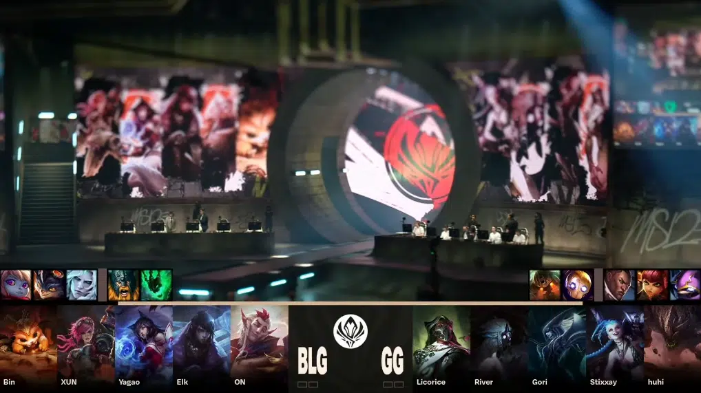 MSI 2023: Bilibili Gaming vence Golden Guardians e se classifica aos playoffs 2 MSI 2023: Bilibili Gaming vence Golden Guardians e se classifica aos playoffs PeB jogo 1 BLG x GG.png