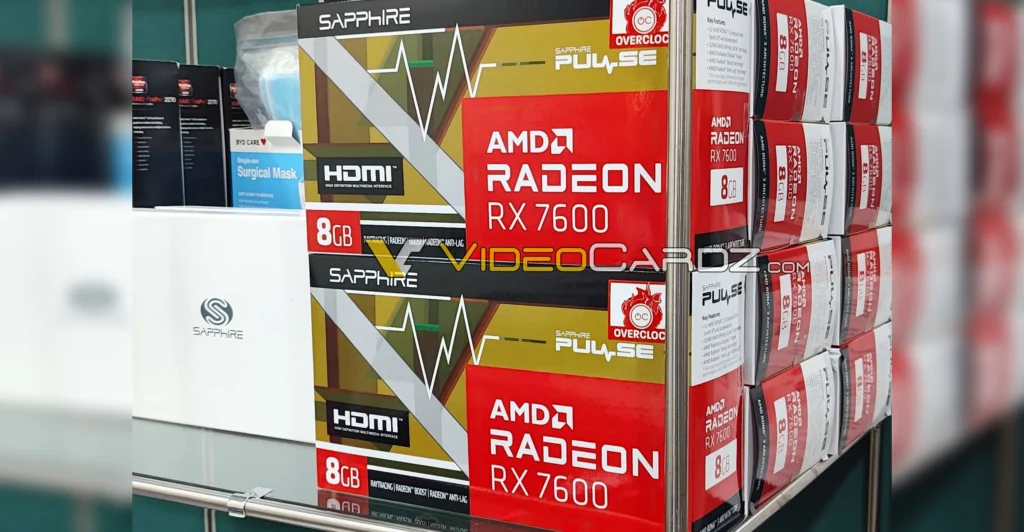 AMD: Foto registrada por varejista asiático mostra a Radeon RX 7600 2 AMD: Foto registrada por varejista asiático mostra a Radeon RX 7600 RADEON RX 7600 HERO