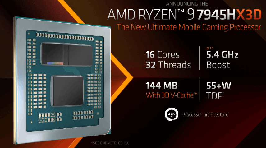 AMD lança Ryzen 9 7945HX3D, primeiro processador para notebook com 3D V-cache 2 AMD lança Ryzen 9 7945HX3D, primeiro processador para notebook com 3D V-cache amd ryzen 9