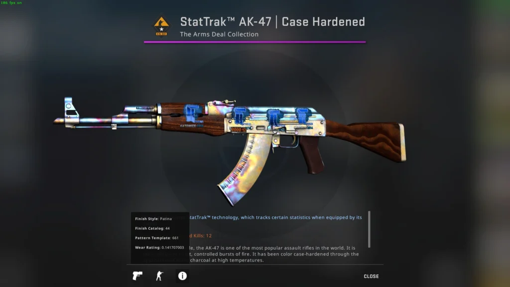 CS:GO: As 5 skins mais caras do FPS AK 47 Case Hardened 661