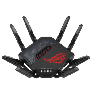 ASUS revela 7 lançamentos da linha ROG e novidades na parceria com Evangelion ROG Rapture GT BE98 Pro front