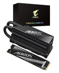 Gigabyte anuncia SSD M2 AORUS Gen5 12000 de 2TB Gigabyte AORUS Gen5 12000 2TB caixa