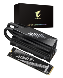 Gigabyte anuncia SSD M2 AORUS Gen5 12000 de 2TB Gigabyte AORUS Gen5 12000 2TB caixa