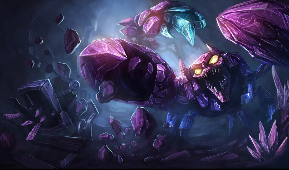 Os cinco campeões menos escolhidos no League of Legends 6 Os cinco campeões menos escolhidos no League of Legends Skarner 0.jpg