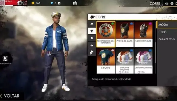 FF: Quais as skins mais raras do jogo? jaqueta veterano