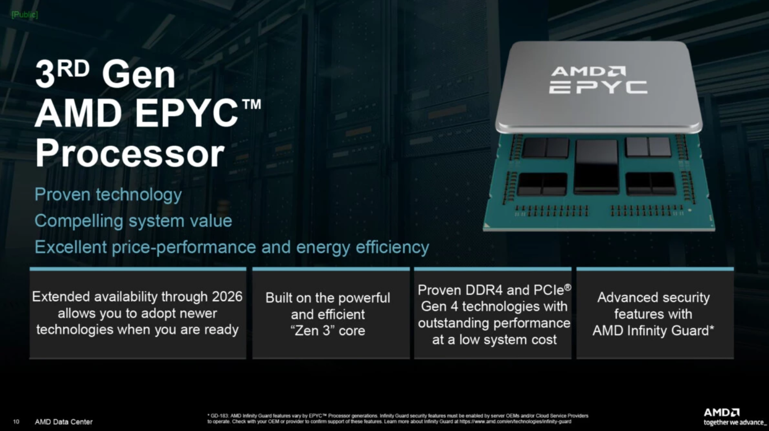 CPUs Epyc 7003 estarão disponíveis até 2026 2 AMD Epyc