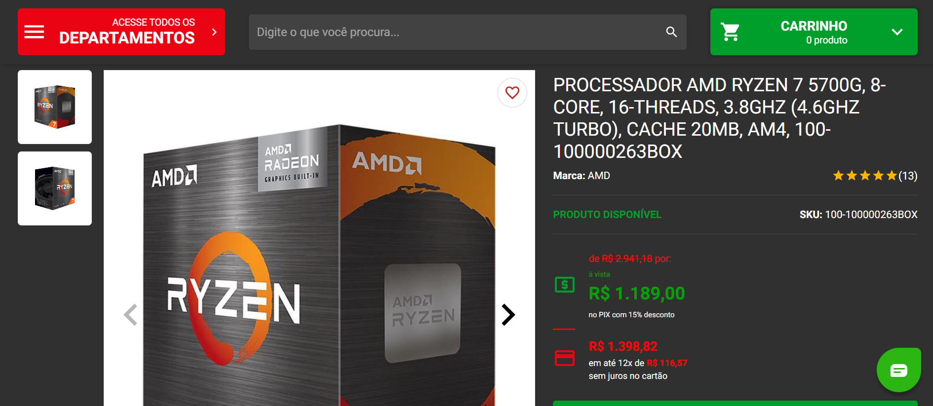 AMD Ryzen 7 5700G
